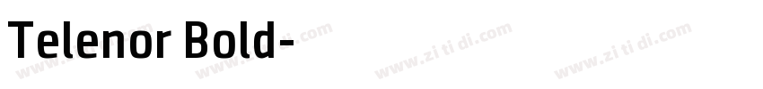 Telenor Bold字体转换